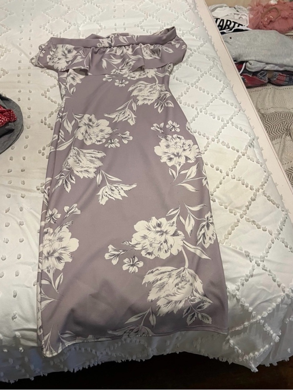 Women’s Over The Knee Tight Floral Dress Size Medium